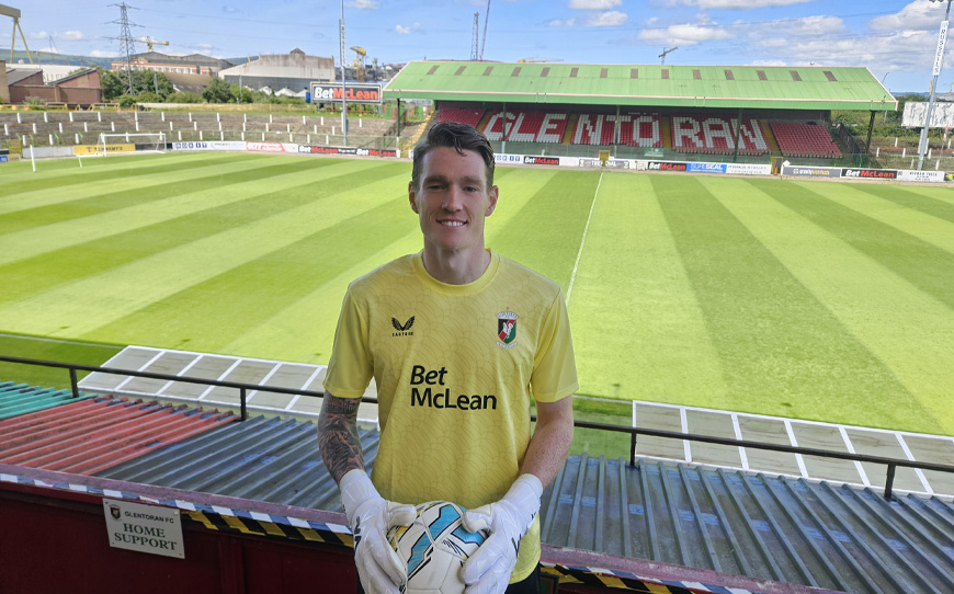 Keeper Mills Joins Glentoran
